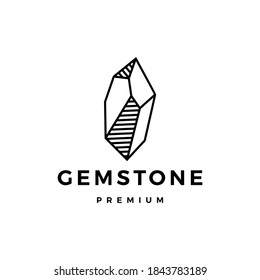 stone gem gemstone logo vector icon illustration