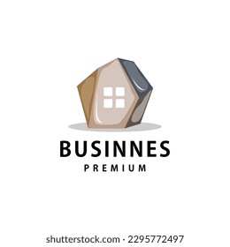 stone house logo vector icon illustration
