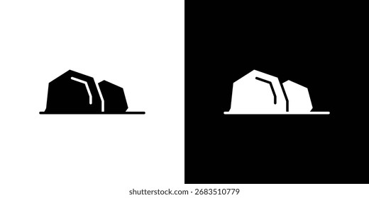 Coleção de ícones do Stone. Ilustração plana do ícone de vetor