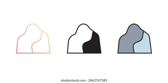 Icono de piedra con fondo blanco ilustración de stock