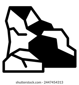 Ilustración de iconos de piedra, para Web, App, infografía, etc