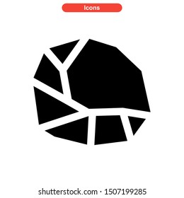 stone icon isolated sign symbol vector illustration - high quality black style vector icons
