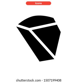 stone icon isolated sign symbol vector illustration - high quality black style vector icons
