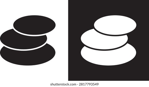 Stone icon linear logo mark..