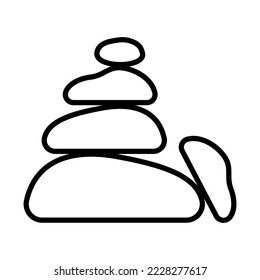 Stone Icon Logo Design Vector Template Illustration Sign And Symbol Pixels Perfect