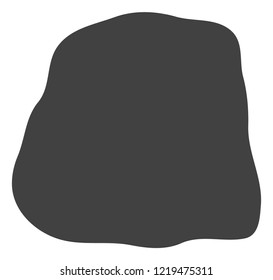 Stone icon on a white background. Isolated stone symbol with flat style.