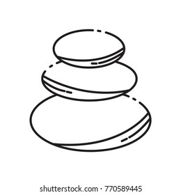 stone icon outline