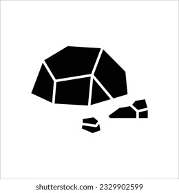 icono de piedra, icono de rock diseño simple