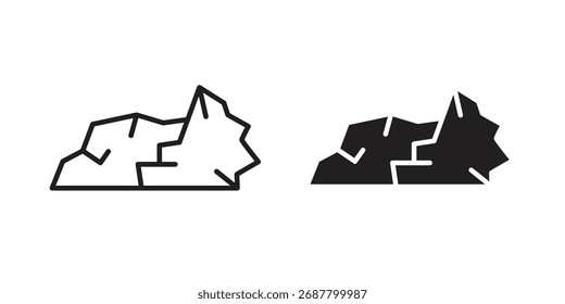 Stone icon sign symbol and flat style for app, web and digital design.