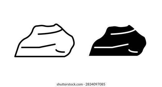 Stone icon simple drawings set