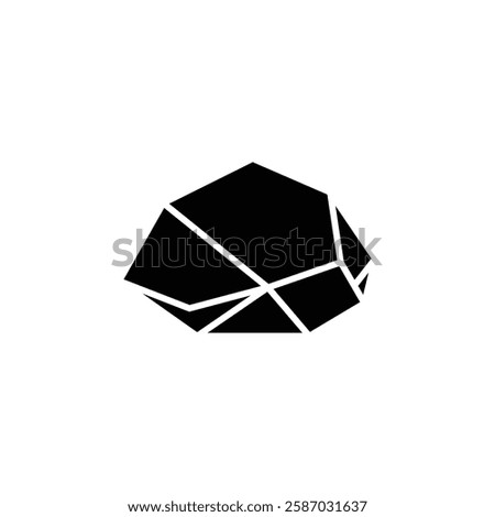 stone icon Simple thin line logo