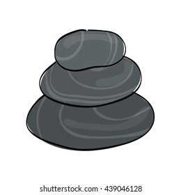 Stone icon. Spa center design. vector graphic