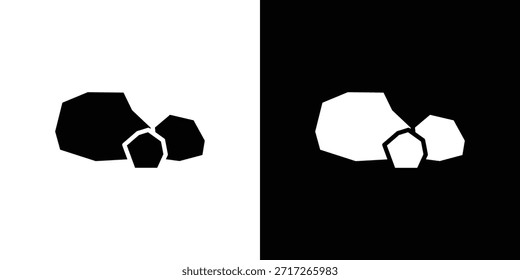 Icono de piedra elemento de diseño de Vector Vector eps 10