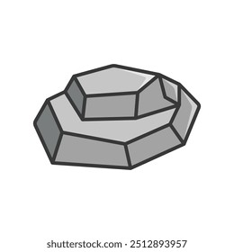 ícone de pedra vetor modelo de design simples e limpo