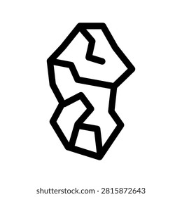Stone Icon Vector Symbol Design Illustration