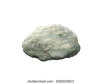 Stone. Isolated on white background. Vector illustration. Pointillism style.