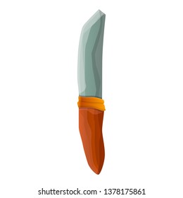 Stone knife icon. Cartoon of stone knife vector icon for web design isolated on white background