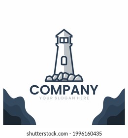 Stone Lighthouse , Logo Design Inspiration