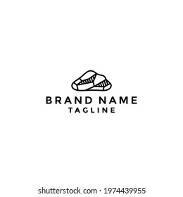 stone line logo vector icon illustration