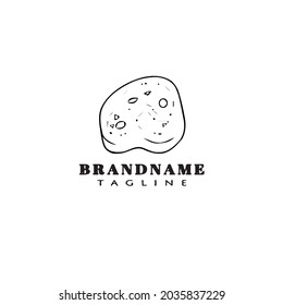 stone logo cartoon icon design template modern isolated vector illustration