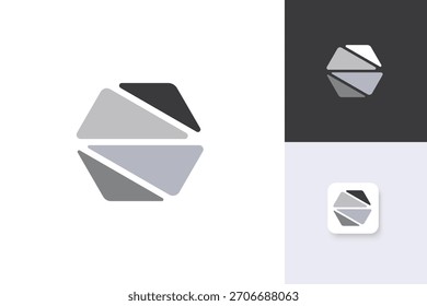 Plantilla de Vector de ilustración de diseño de logotipo de piedra