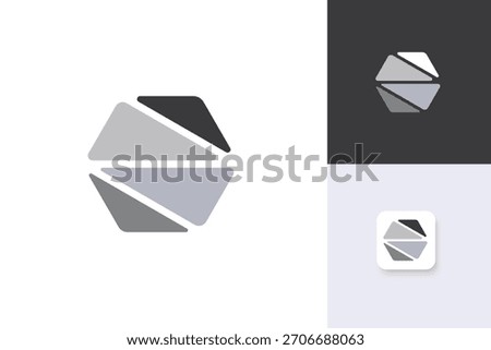 stone logo design illustration vector template