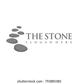 stone logo design template vector illustration