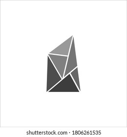 signo vectorial de diseño de logotipo de piedra