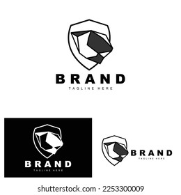 Stone Logo, Gem Line Stone Design, Diamond, Crystal, Simple Elegant, Product Brand Vector, Natural Stone Icon