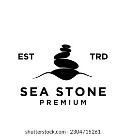 Stone logo icon design illustration template