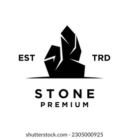 Stone logo icon design illustration template