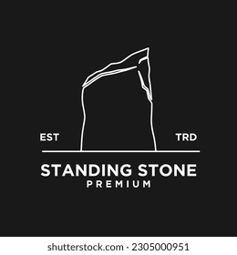 Stone logo icon design illustration template