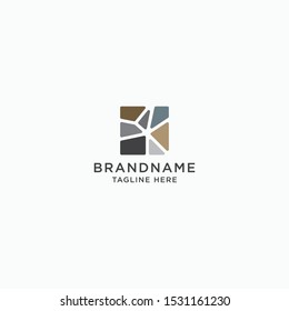 Stone Logo Icon Design Template Vector Illustration