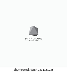 Stone Logo Icon Design Template Vector Illustration