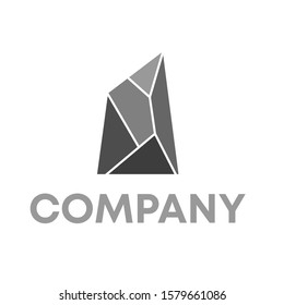 stone logo icon design template sign