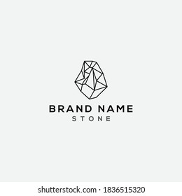 Stone logo Icon Design Template Vector Illustration
