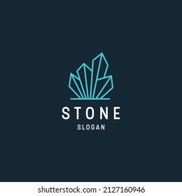 Stone logo icon design template