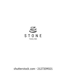 Stone logo icon design template