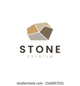 Stone Logo Icon Design Template Vector Illustration