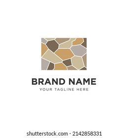 Stone Logo Icon Design Template Vector Illustration