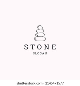 Stone logo icon design template vector illustration