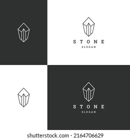 Stone logo icon design template vector illustration
