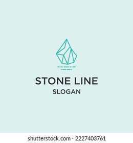 Stone logo icon design template vector illustration