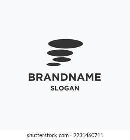 Stone logo icon design template