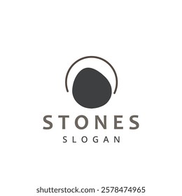 stone logo icon design vector illustration, strong building and construction symbol