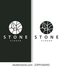 Stone Logo, Premium Elegant Design, Stone Balance Vector, Stepping Rock Walking Icon Illustration Design