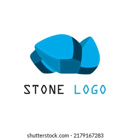 stone logo and symbol vector icon illustration design