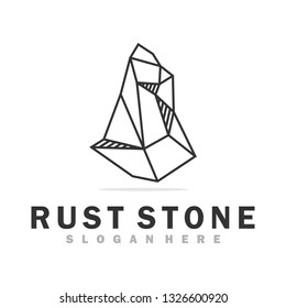 stone logo template and illustration