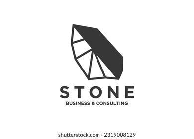 stone logo vector icon illustration. icon illustration vector graphic