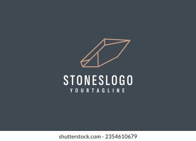 Stone logo vector icon illustration